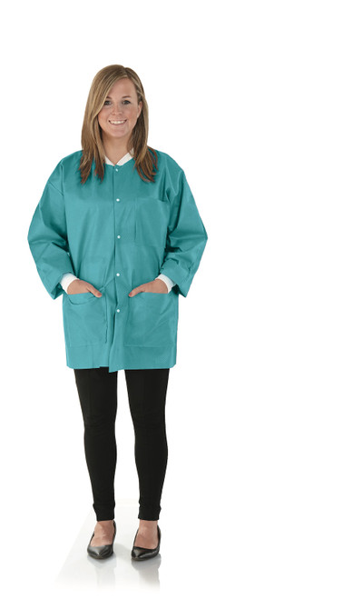 Medicom Lab Jackets Hipster, Tropical Teal, Medium, 12/bg