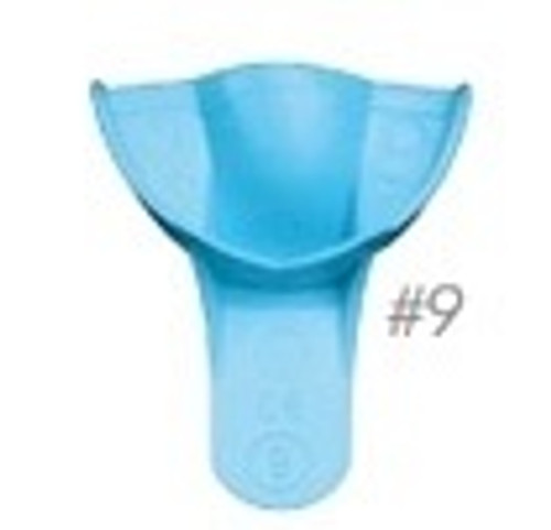 Optimus Blue Impression Tray, Non-Perforated, #9S Anterior Upper 12/bx Optimus Blue Impression Tray, Non-Perforated, #9S Anterior Upper 12/bx