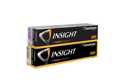 Carestream Insight Intraoral X-Ray Film, IP-21C #2, Single Super Poly-Soft Packets with ClinAsept barrier. 100/bx Carestream Insight Intraoral X-Ray Film, IP-21C #2, Single Super Poly-Soft Packets with ClinAsept barrier. 100/bx