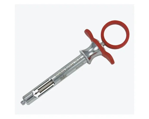 Miltex GripRite Petite Aspirating Syringe CW, Red Silicon Grip, ea Miltex GripRite Petite Aspirating Syringe CW, Red Silicon Grip, ea