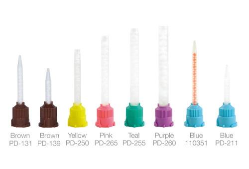 Pac-Dent Temp Cement T-Mixer Permanent Cement Brown Mixing Tip for Cement 1:1 Clear Tip, 25/pk Pac-Dent Temp Cement T-Mixer Permanent Cement Brown Mixing Tip for Cement 1:1 Clear Tip, 25/pk