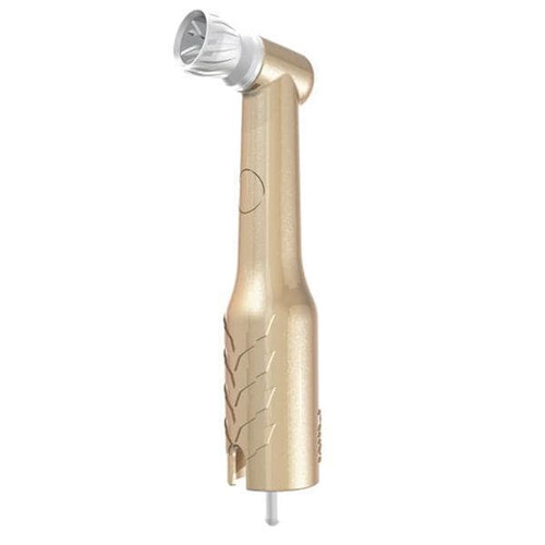 Pac-Dent Mini 90 Degree Prophy Angles champagne with White Firm Cup, Sterile, 144/box