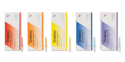 Orabloc Dental Needles, 30ga X-Short (12mm) Violet 100/bx Orabloc Dental Needles, 30ga X-Short (12mm) Violet 100/bx
