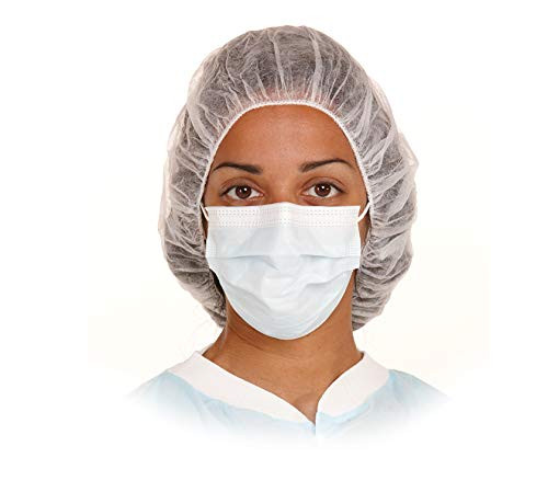 Medicom Bouffant Caps , 27", White, 100/bx, 5 bx/cs