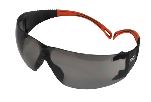 Palmero ProVision Flexwrap Glasses, Black Frame, Grey Lens, Orange Tips, Universal Fit, 12/bx Palmero ProVision Flexwrap Glasses, Black Frame, Grey Lens, Orange Tips, Universal Fit, 12/bx