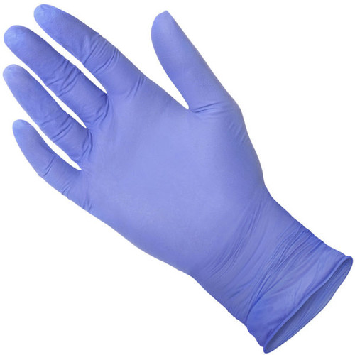 Medgluv Nitragrip 300 Nitrile Exam Glove, Textured Finger, 3.2mil, Teal Blue, X-Small 300/bx