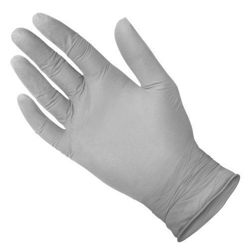 Medgluv Oysterskin Nitrile Exam Glove, Textured Finger, 3.2mil, Grey, X-Small 250/bx