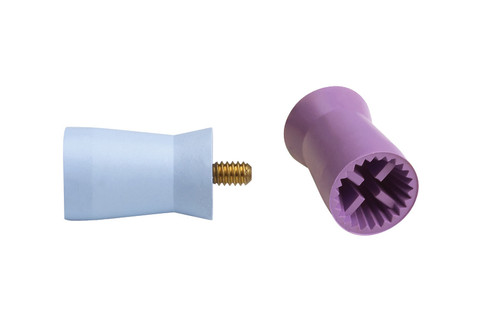 Young Prophy Cups Webbed Screw LF Firm Light Blue 144/cs Young Prophy Cups Webbed Screw LF Firm Light Blue 144/cs