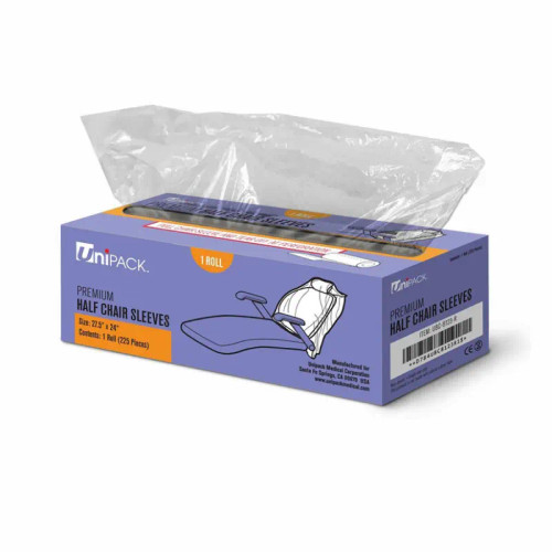 Dukal Unipack Half Chair Sleeves 27 ½" x 24" Roll 225/bx Dukal Unipack Half Chair Sleeves 27 ½" x 24" Roll 225/bx