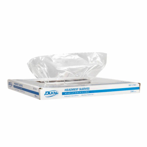 Dukal Headrest Sleeves 14" x 9.5" x 2" 250/bg