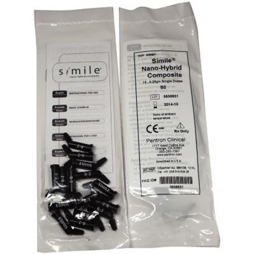 Pentron Simile Nanohybrid Universal Composite B2 Single Dose 15x0.25/pk