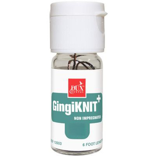 Kerr GingiKnit+ Non-Impregnated Cord 2n #2 Large, White Cord Red Strand, 72"/bt