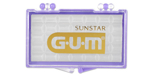 Sunstar GUM Orthodontic Wax, Unflavired, Vitamin E, Pre-Cut Cubes, 2 dz/bx
