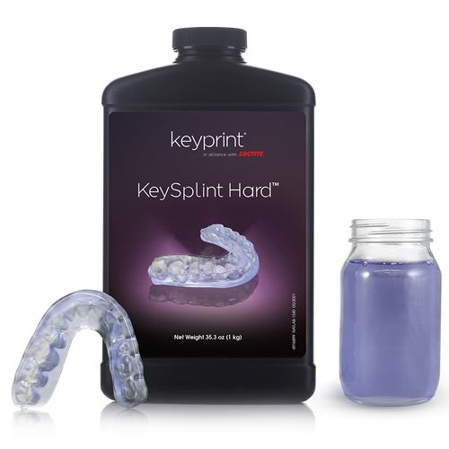 Keyprint KeySplint Hard Biocompatible 3D Printing Resin, Light Violet Translucent, 0.5kg/bottle Keyprint KeySplint Hard Biocompatible 3D Printing Resin, Light Violet Translucent, 0.5kg/bottle