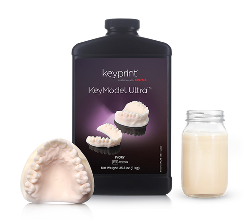 Keyprint KeyModel Ultra Laboratory 3D Printing Resin, Ivory, 4kg/bottle Keyprint KeyModel Ultra Laboratory 3D Printing Resin, Ivory, 4kg/bottle
