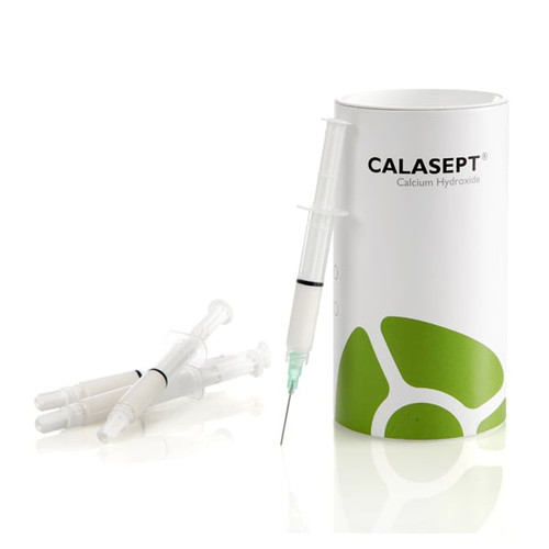 Directa Calasept Calcium Hydroxide Paste 4 x 1.5ml Syringes and 20 Paste Needles. Pure