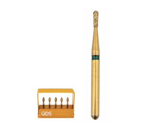 ODS Precision Zirconia Cutting Diamond Bur FG 830-010 Coarse Grit, Pear Shaped, 5/bx