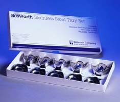 Keystone Bosworth #16 - Pedo/Ortho Solid Lower Full-Arch Stainless Steel Impression Tray