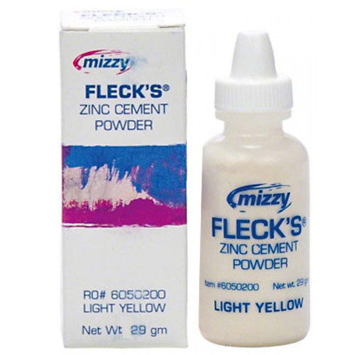 Keystone Fleck's Self-Cure Light Yellow Zinc Phosphate Cement Powder, 29 g Keystone Fleck's Self-Cure Light Yellow Zinc Phosphate Cement Powder, 29 g
