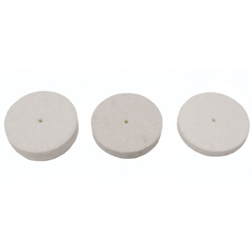 Keystone Felt Wheels, Medium 1" x 3/16", 1000/pk