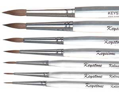 Keystone Kolinsky Ceramist Brush, #2, ea