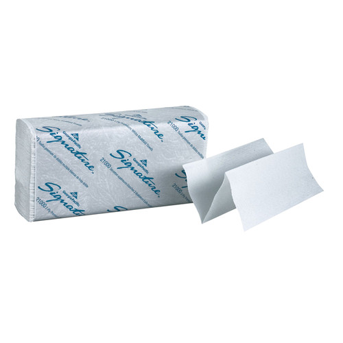 Georgia-Pacific Pacific Blue Select (Signature) Premium Multifold Paper Towels, 2-Ply, Paper Band, White, 9¼" x 9½" Sheets, 125 ct/pk, 16 pk/cs Georgia-Pacific Pacific Blue Select (Signature) Premium Multifold Paper Towels, 2-Ply, Paper Band, White, 9¼" x 9½" Sheets, 125 ct/pk, 16 pk/cs