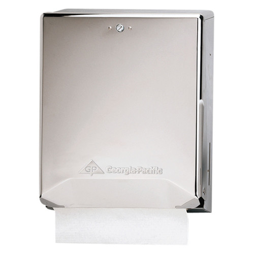 Georgia-Pacific Chrome Combination C-Fold/ Multifold Paper Towel Dispenser, 11¾"W x 4.38"D x 15½"H, 1/cs (DROP SHIP ONLY) Georgia-Pacific Chrome Combination C-Fold/ Multifold Paper Towel Dispenser, 11¾"W x 4.38"D x 15½"H, 1/cs (DROP SHIP ONLY)