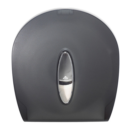 Georgia-Pacific Jumbo Jr High-Capacity Bathroom Tissue Dispenser, Translucent Smoke, 11.125"W x 5¾"D x 12.125"H, 1/cs (DROP SHIP ONLY) Georgia-Pacific Jumbo Jr High-Capacity Bathroom Tissue Dispenser, Translucent Smoke, 11.125"W x 5¾"D x 12.125"H, 1/cs (DROP SHIP ONLY)