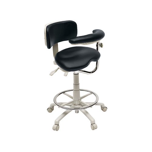 Brewer 9500 Series Ergonomic Stools Adj. Foot Ring (Vacuum Formed Upholstery), Operator, Increased Hgt. Range 22"-31"