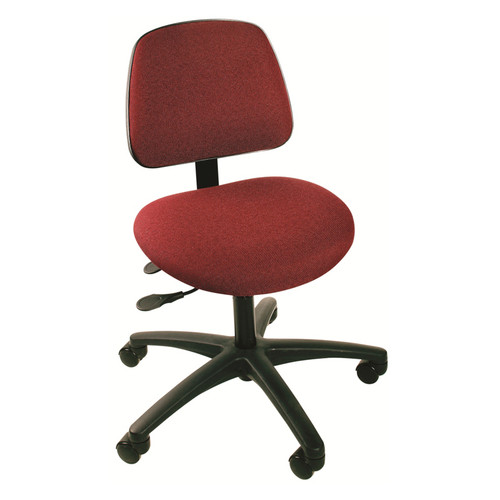 Brewer Industrial Chairs & Stools Cloth, Hgt. Range 16.5" - 21.5", 25" Dia. Base
