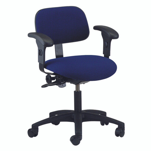 Brewer Industrial Chairs & Stools Vinyl, Seat Tilt, Hgt. Range 17" - 22.5", 25" Dia. Base