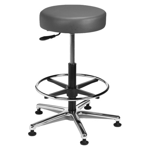Brewer Industrial Chairs & Stools Vinyl, Adjustable Footring, Hgt Range 19.5" - 27", 27" Dia. Base Brewer Industrial Chairs & Stools Vinyl, Adjustable Footring, Hgt Range 19.5" - 27", 27" Dia. Base