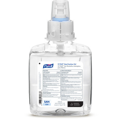 Gojo VF Plus Hand Sanitizer, Gel, 1200ml, CS4, Clear, 4/cs Gojo VF Plus Hand Sanitizer, Gel, 1200ml, CS4, Clear, 4/cs