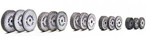 Keystone Mizzy Heatless Wheels, #15, White, 3/32" x 1/2", 50/pk
