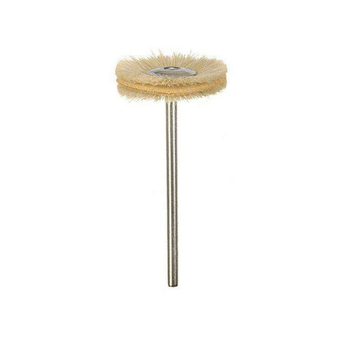 Keystone Miniature Brush with Polish Discs, White Goat Hair, 12/pk