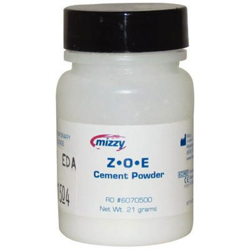 Keystone Mizzy ZOE Temporary Cement, Powder only, 21 gram bottle Keystone Mizzy ZOE Temporary Cement, Powder only, 21 gram bottle