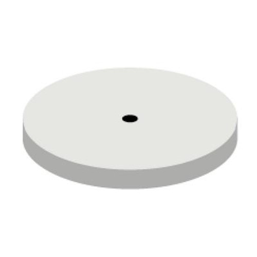 Kerr NTI Silicone Polisher, White, UM, Large Disc, 22mm Head Size, 3mm Head Length, 10/pk