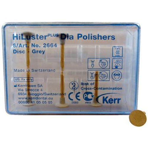 Kerr HiLuster PLUS Dia Polisher Refills, Disc, 6/pk