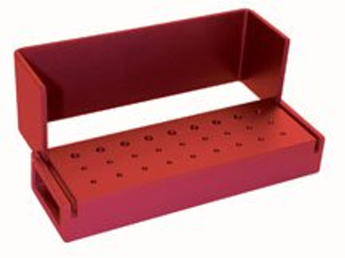 Kerr AXIS Bur Block, 18 FG / 9 FG Holes, Red, ea