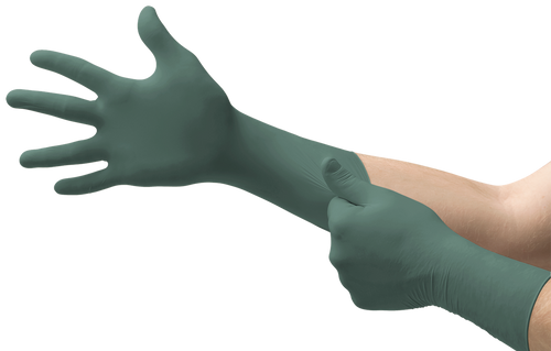 Ansell Microflex DuraFlock-Lined Industrial Grade Nitrile Gloves, Large, 50/bx; 10 bx/cs