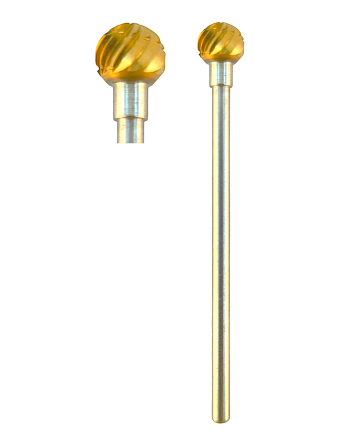 ODS Precision Laboratory Carbide Cutter Bur, 52D Medium, 6.0 mm Head, Round Ball, Use on Acrylics, Ceramics and All Metals 1/ea