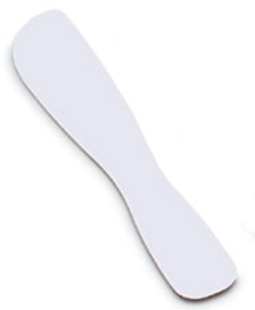 Zirc White Plastic Spatula with a Broad, Medium Flex Blade, ea