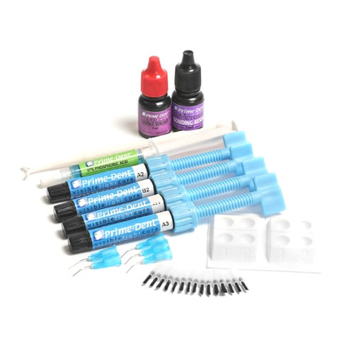 Prime-Dent VLC Nano-Hybrid Composite 4 Syringe Kit