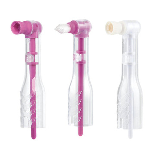 Pac-Dent Oscillating AntiSplatr Mini Disposable prophy angle, Soft cup, Pink, 100/box Pac-Dent Oscillating AntiSplatr Mini Disposable prophy angle, Soft cup, Pink, 100/box