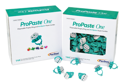 Pac-Dent ProPaste One Pre-Assembled Prophy Paste Ring Combo, Assorted Flavores, Coarse Grit, 144/Box Pac-Dent ProPaste One Pre-Assembled Prophy Paste Ring Combo, Assorted Flavores, Coarse Grit, 144/Box