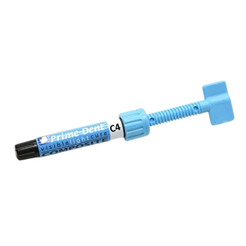 Prime-Dent VLC Nano-Hybrid Composite, C4, 4.5 g Syringe Refill, 1/pk