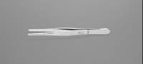 Miltex 5.5" Tissue Forceps with 2 X 3 Teeth & Standard Pattern, Serrated Handle, ea