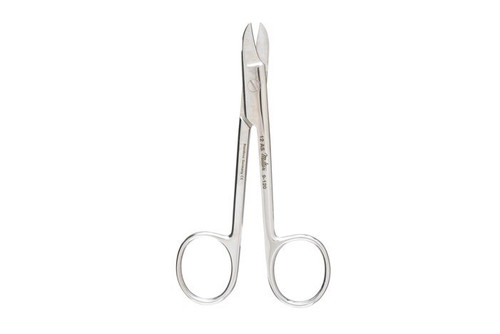 Miltex Wire Cutting Scissors, 4-3/4", Curved, One Serrated Blade, ea