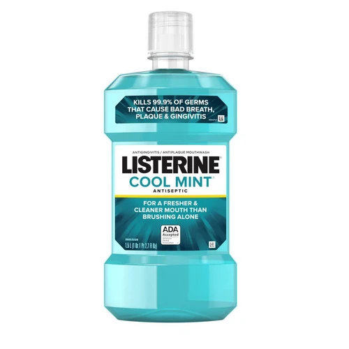 Listerine Cool Mint Mouthwash 1.5 Liter, 6/cs