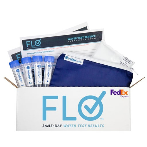 ProEdge Dental Flo Water Testing Service Kit with Same Day Result, 8 Vials Kit